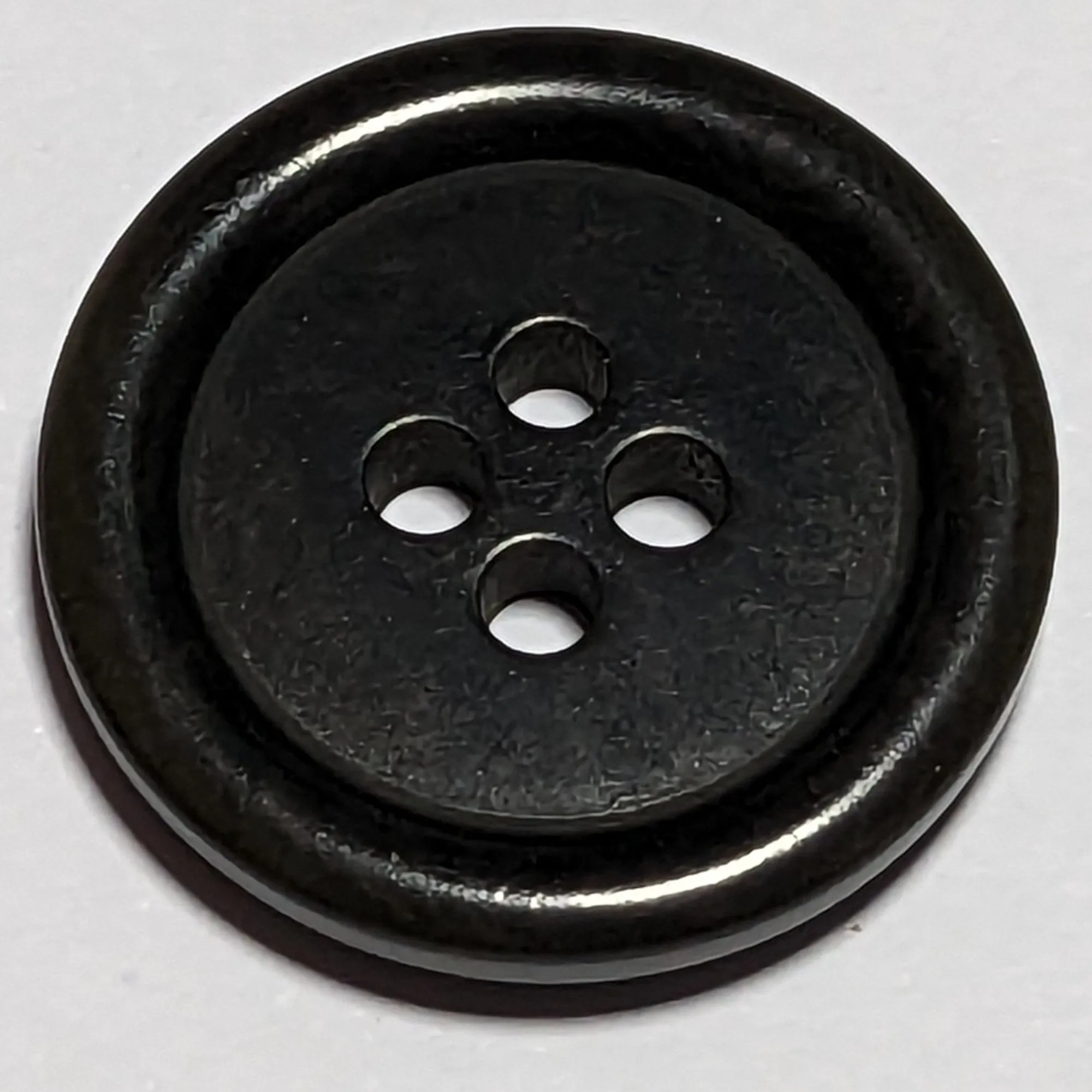 20mm or 15mm Black Corozo 4 Hole Buttons