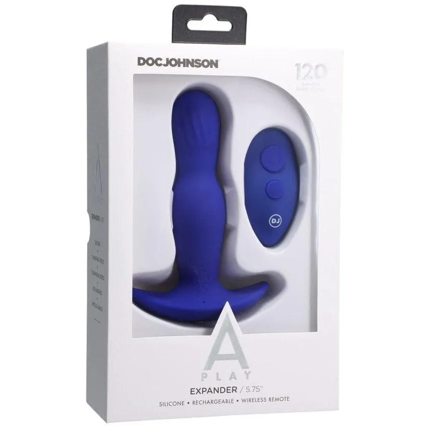 A-Play 12 Level Expander Rechargeable Silicone Anal Plug with Remote Control