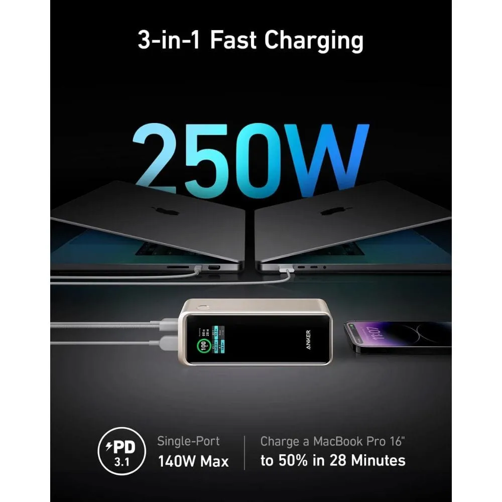 Anker 737 Prime 27,650mAh Power Bank (250W) - A1340