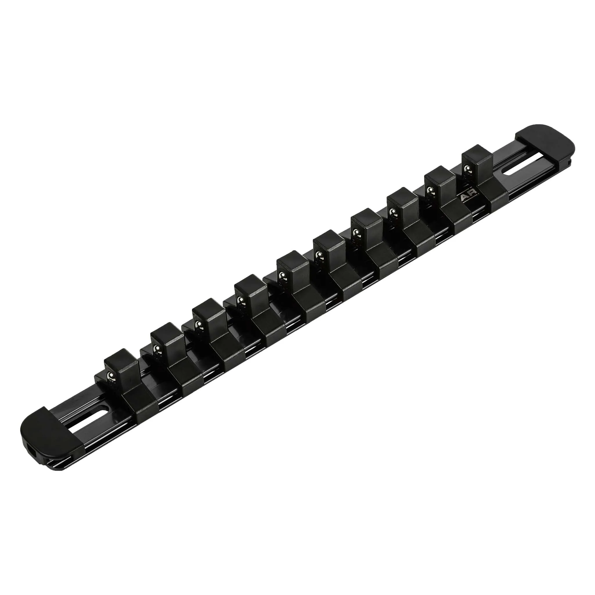 ARES 60100 - 3/8-Inch Drive Black 9.84-Inch Socket Rail with Locking End Caps