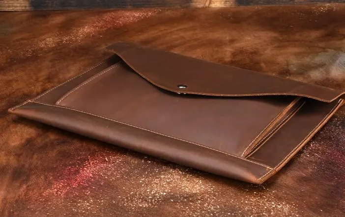 BLACK and BROWN MENS LEATHER SLIM CLUTCH PURSE BAG CLUTCH BAG FOR MEN
