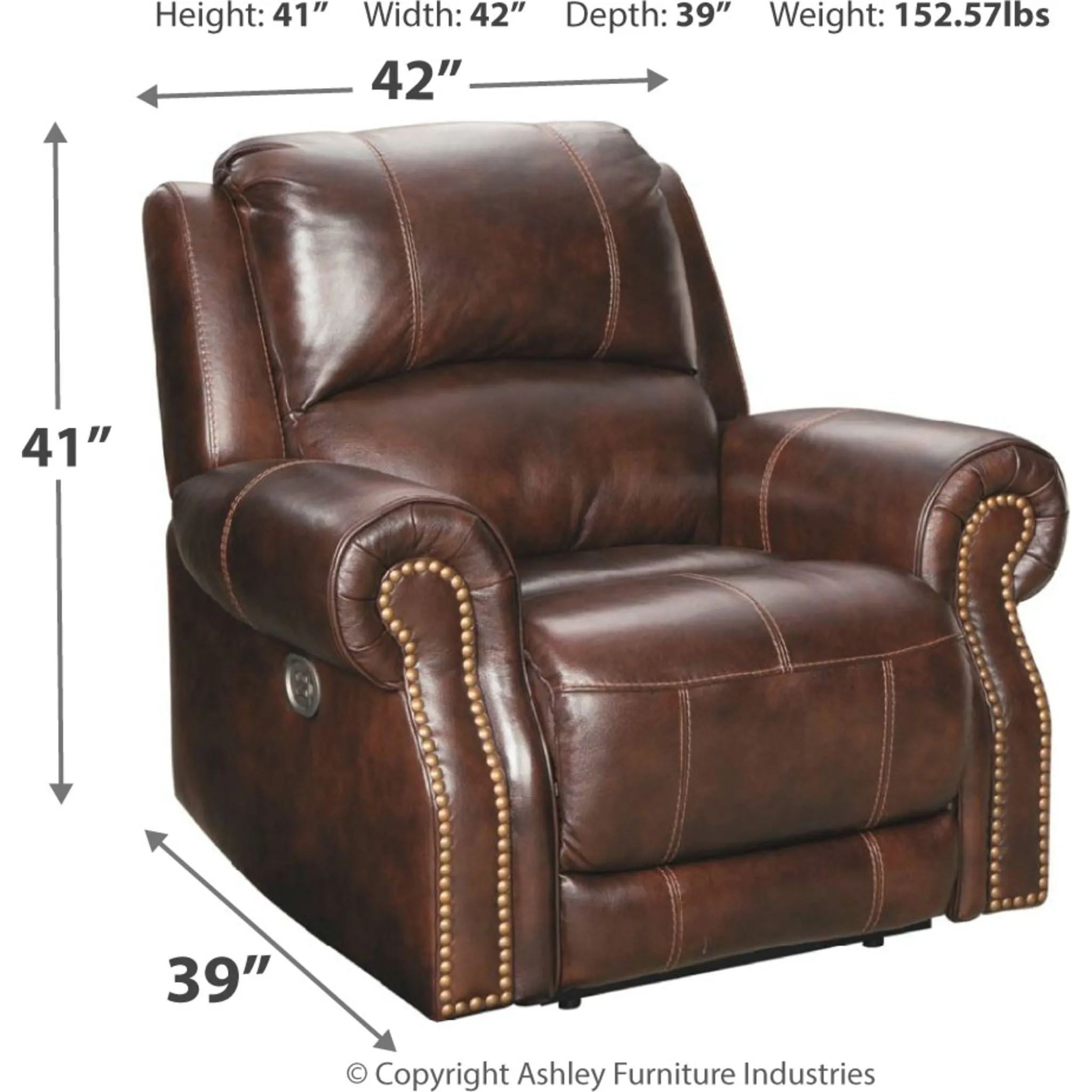 Buncrana Power Recliner with Adjustable Headrest