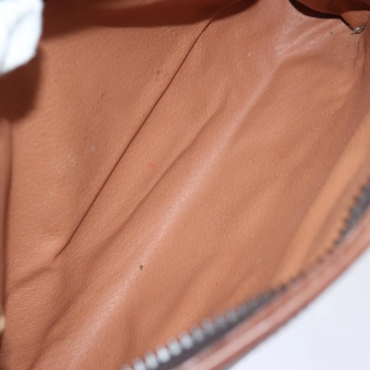 CELINE Macadam Canvas Clutch Bag PVC Brown Auth 72806