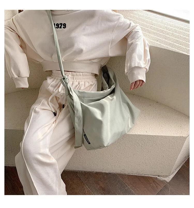 Darianrojas Retro Women's Messenger Canvas Bag Korean Style Ladies One-shoulder Art Lazy Commuter Bag Handbags Women Bags