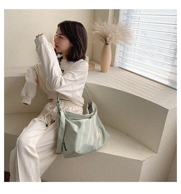 Darianrojas Retro Women's Messenger Canvas Bag Korean Style Ladies One-shoulder Art Lazy Commuter Bag Handbags Women Bags