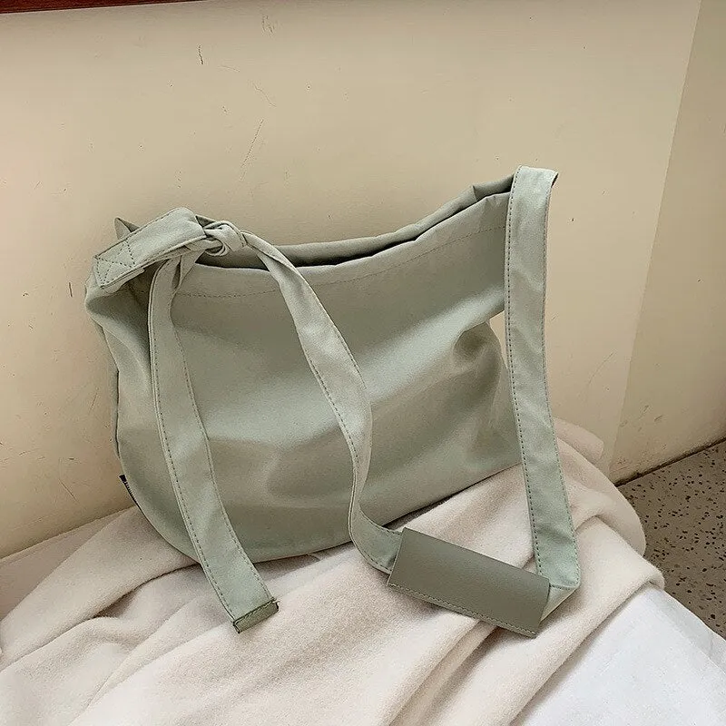 Darianrojas Retro Women's Messenger Canvas Bag Korean Style Ladies One-shoulder Art Lazy Commuter Bag Handbags Women Bags