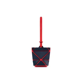 Facet Micro Mini Bag Charm - Navy / Red