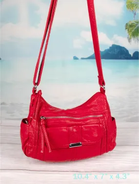 Faux Leather Satchel