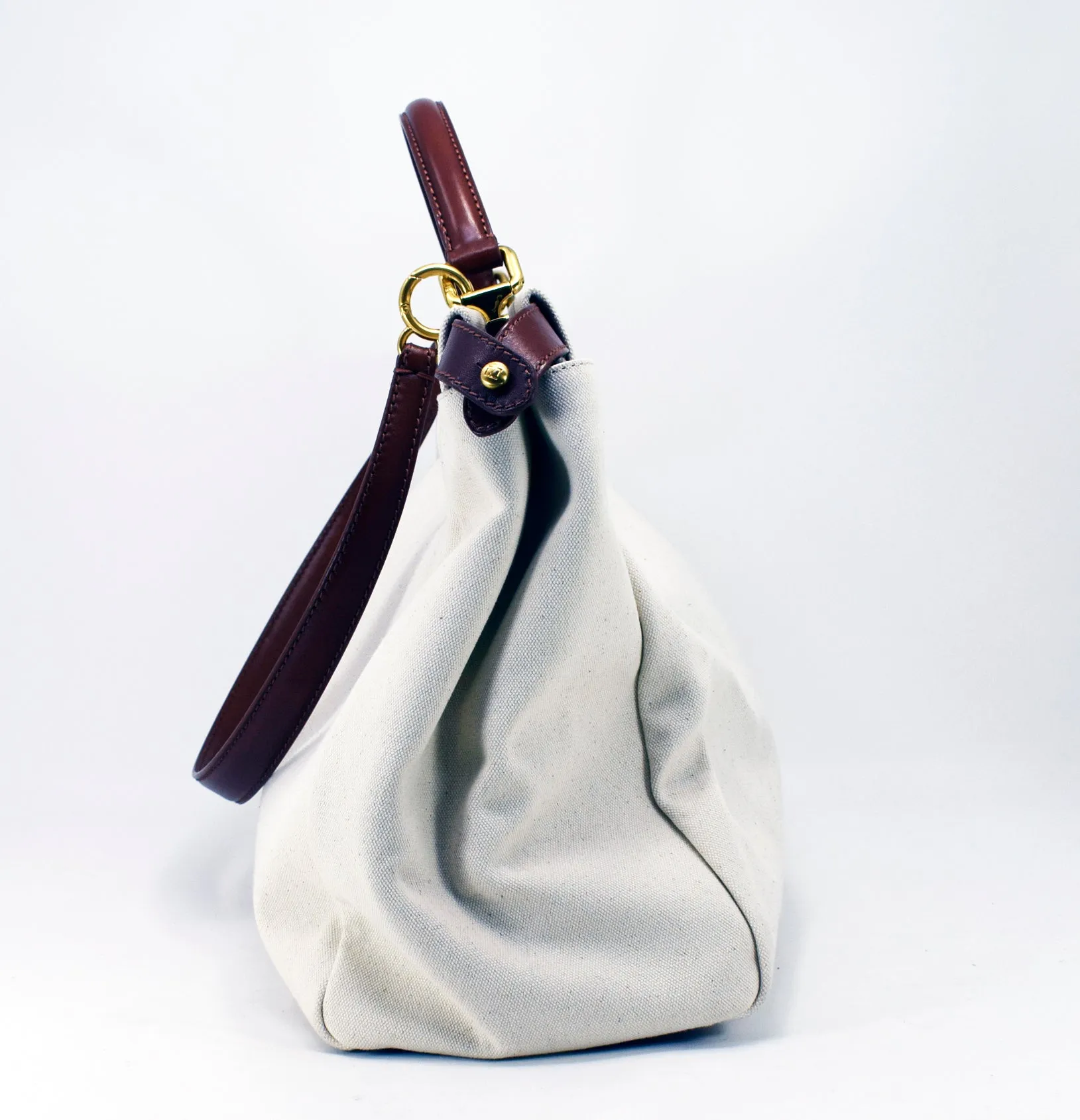 Fendi Peekaboo Large Canvas Handbag