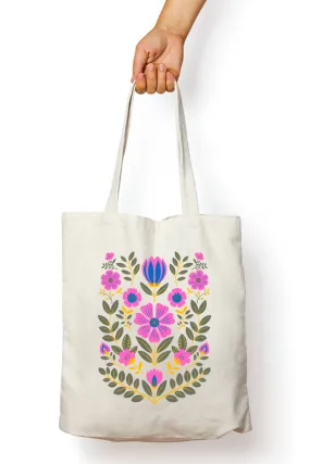 Flower Painting Tote Bag