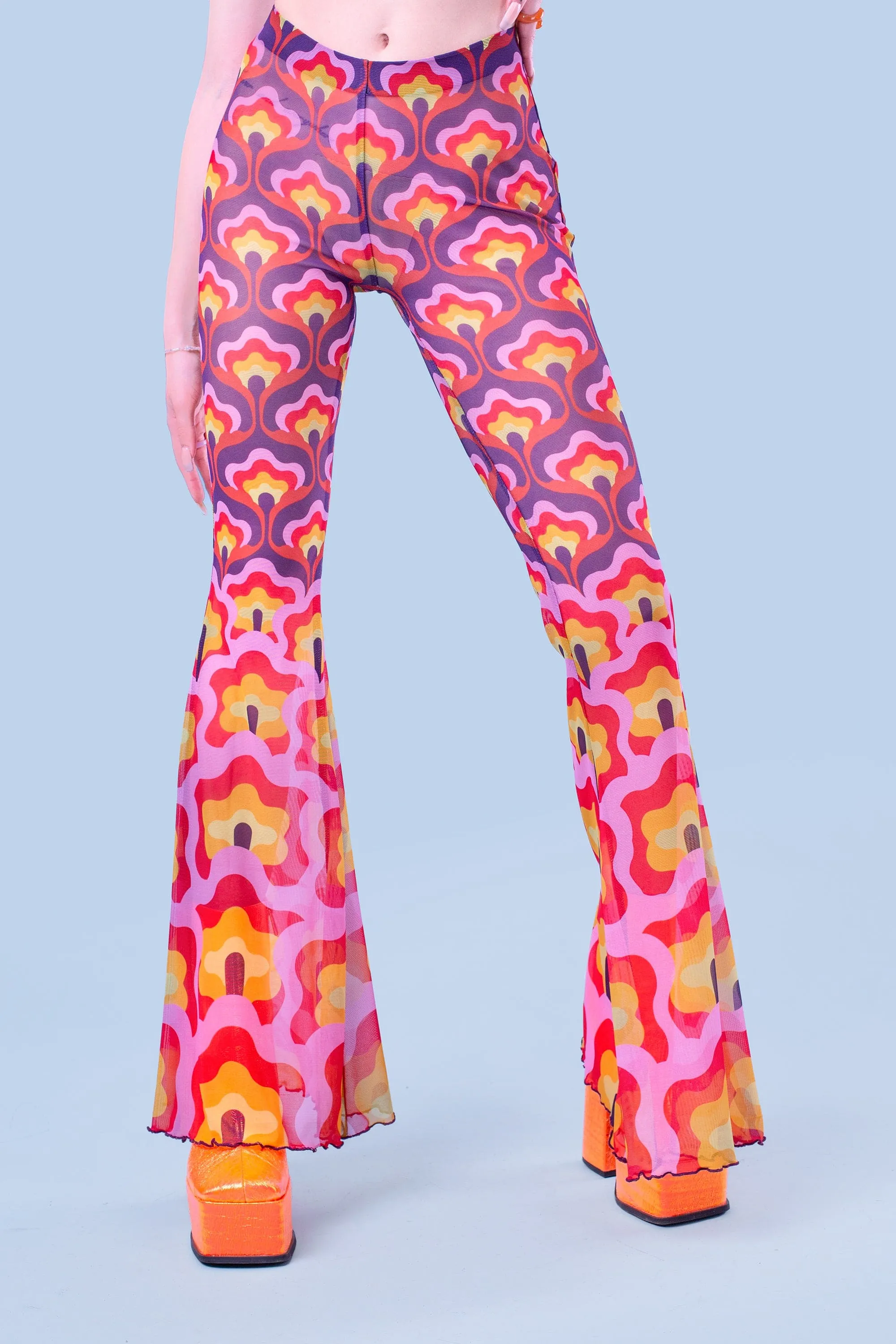 Flower Power Violet Bell Bottom Set