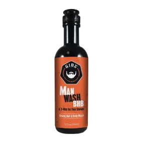 Gibs Man Wash Beard, Hair & Body 12 oz.