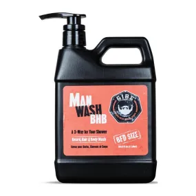 Gibs Man Wash Beard, Hair & Body 32 oz.