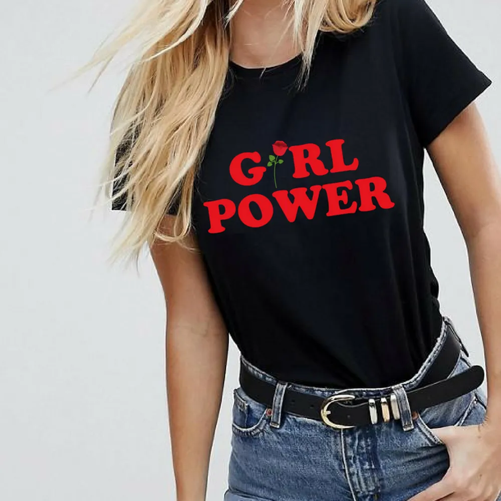Girl Power Rose Feminist T-Shirt