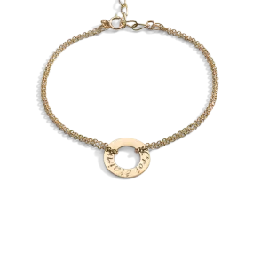 Gold Croí álainn single bracelet