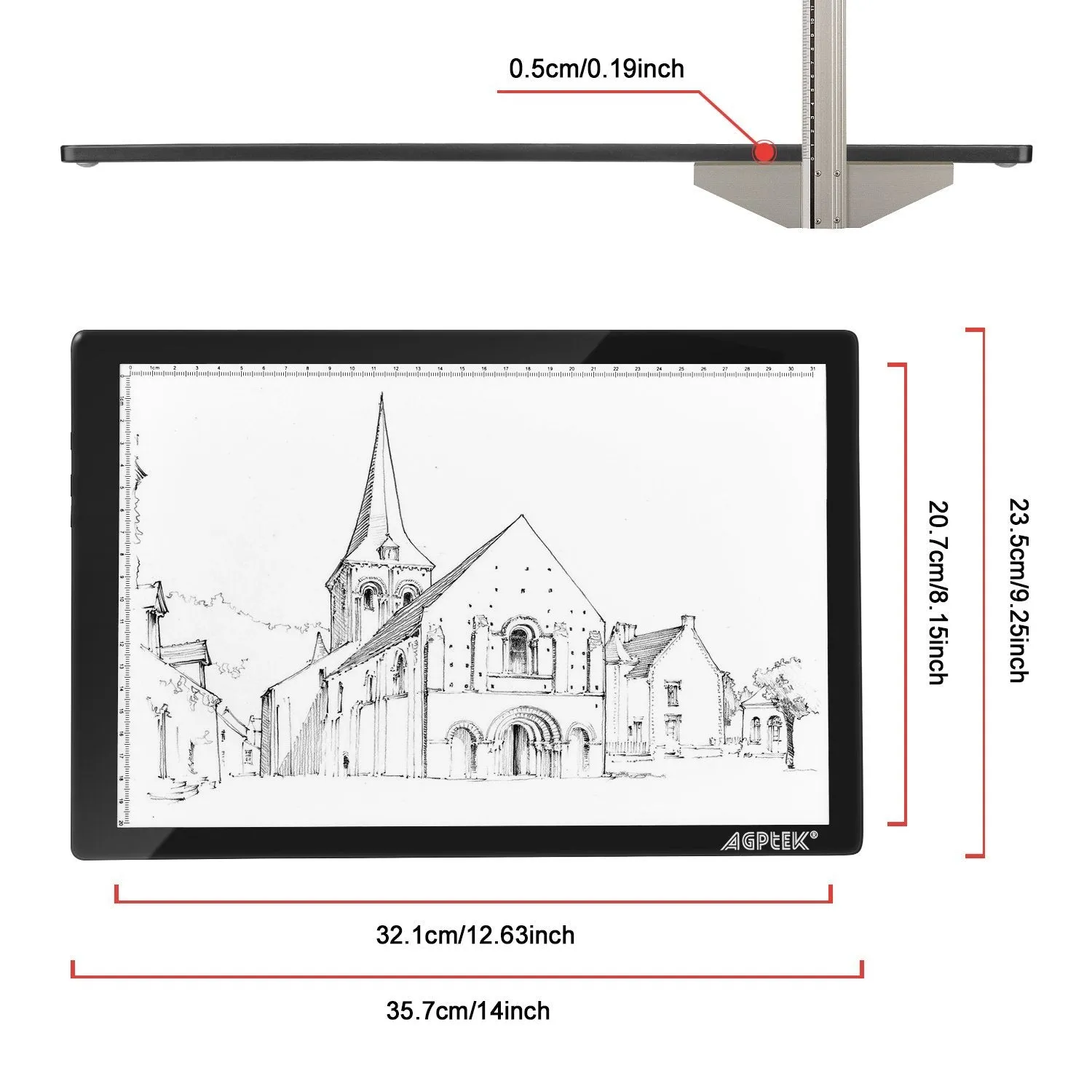 Magnetic LED Artcraft Tracing Light Pad A4 Size Lightbox