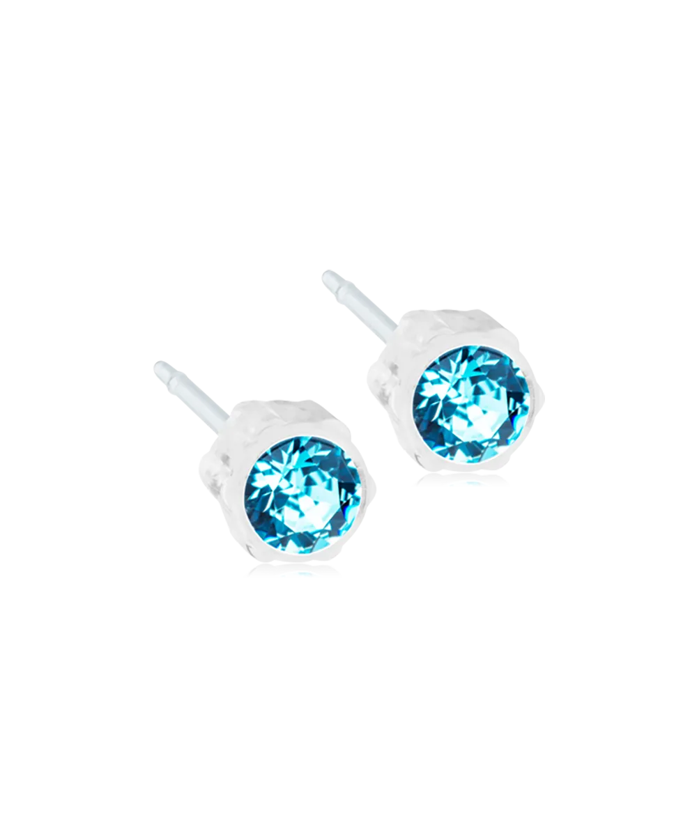 MEDICAL PLASTIC  4 mm Skin Friendly Earrings