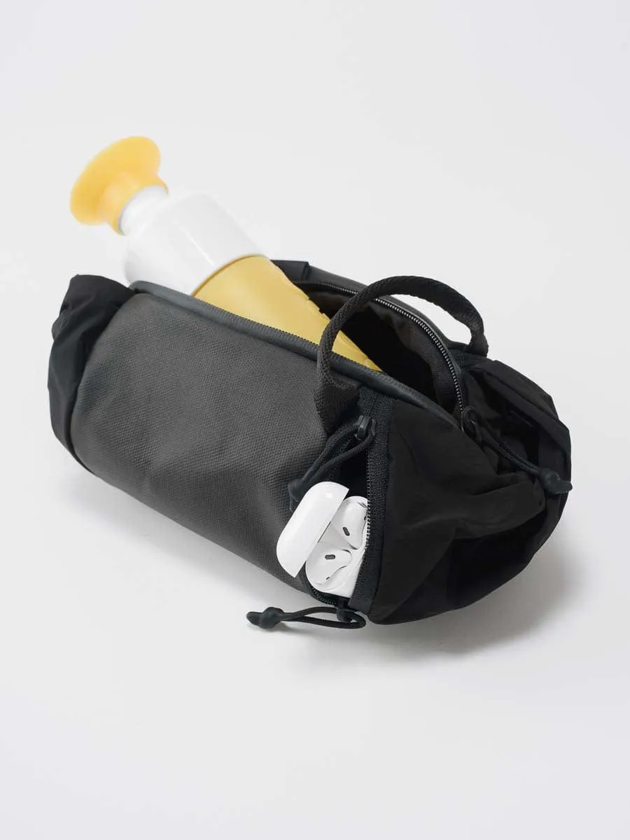 Mini Duffle Coated Canvas Black