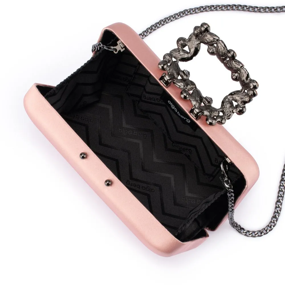OB2157 MARGALIT CRYSTAL LOCK CLUTCH