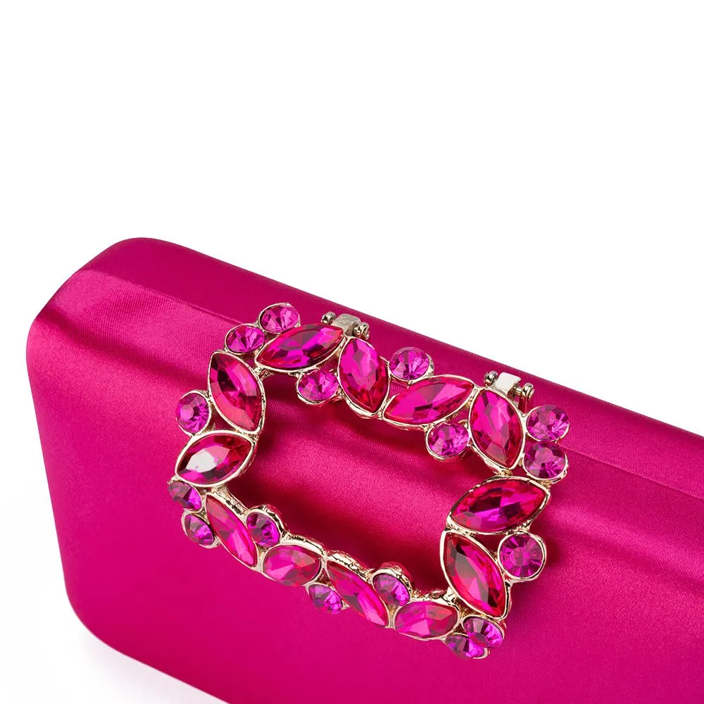 OB2157 MARGALIT CRYSTAL LOCK CLUTCH