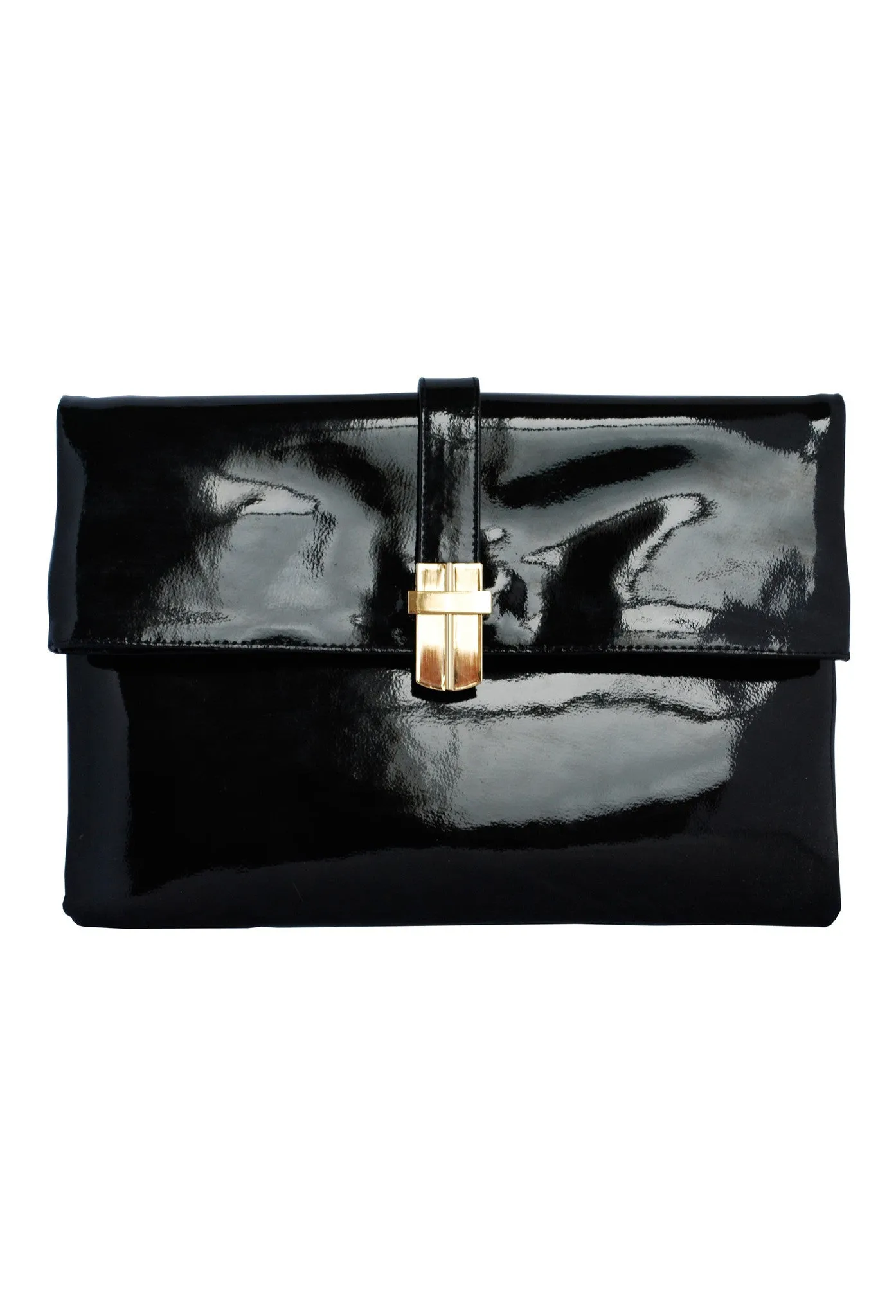 PATENT FOLDING CLUTCH BLACK