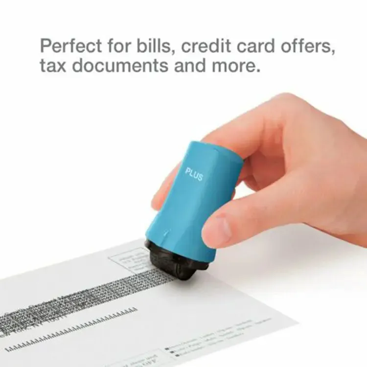Plus Guard Your ID Roller for Identity Theft Prevention, 1.0" 3-Pack (Turquoise)