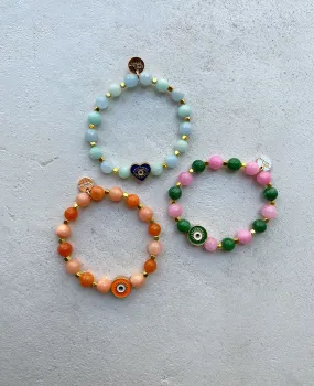 SEMI-PRECIOUS STONE BRACELET “EYE SEE YOU”