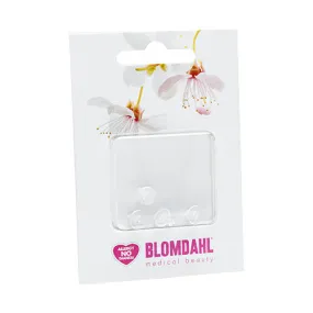 Skin friendly earring backs for medical plastic earrings