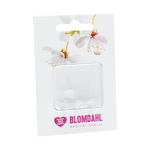 Skin friendly earring backs for medical plastic earrings