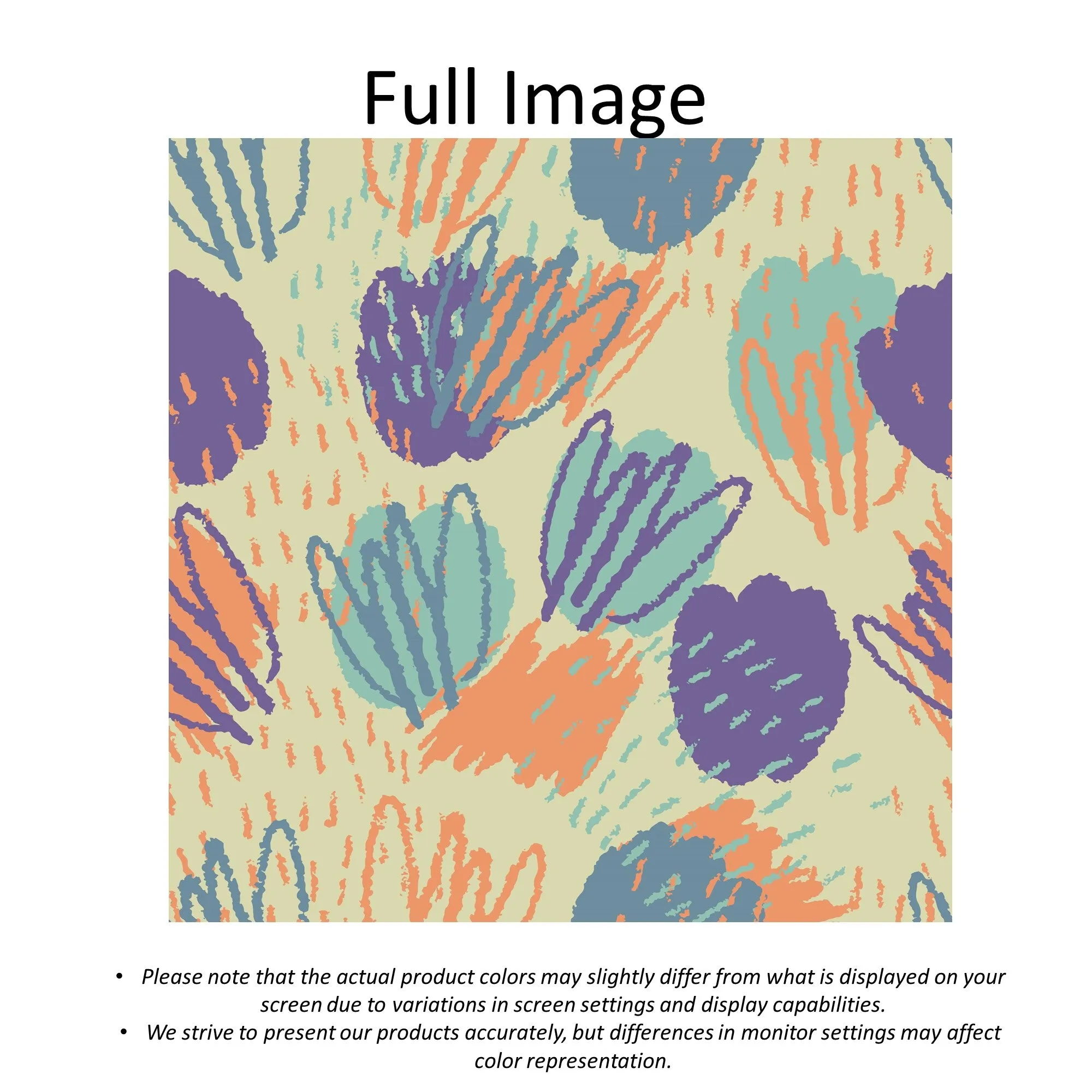 Splash Abstract Tulips Linen Faux Roman Shade Valance