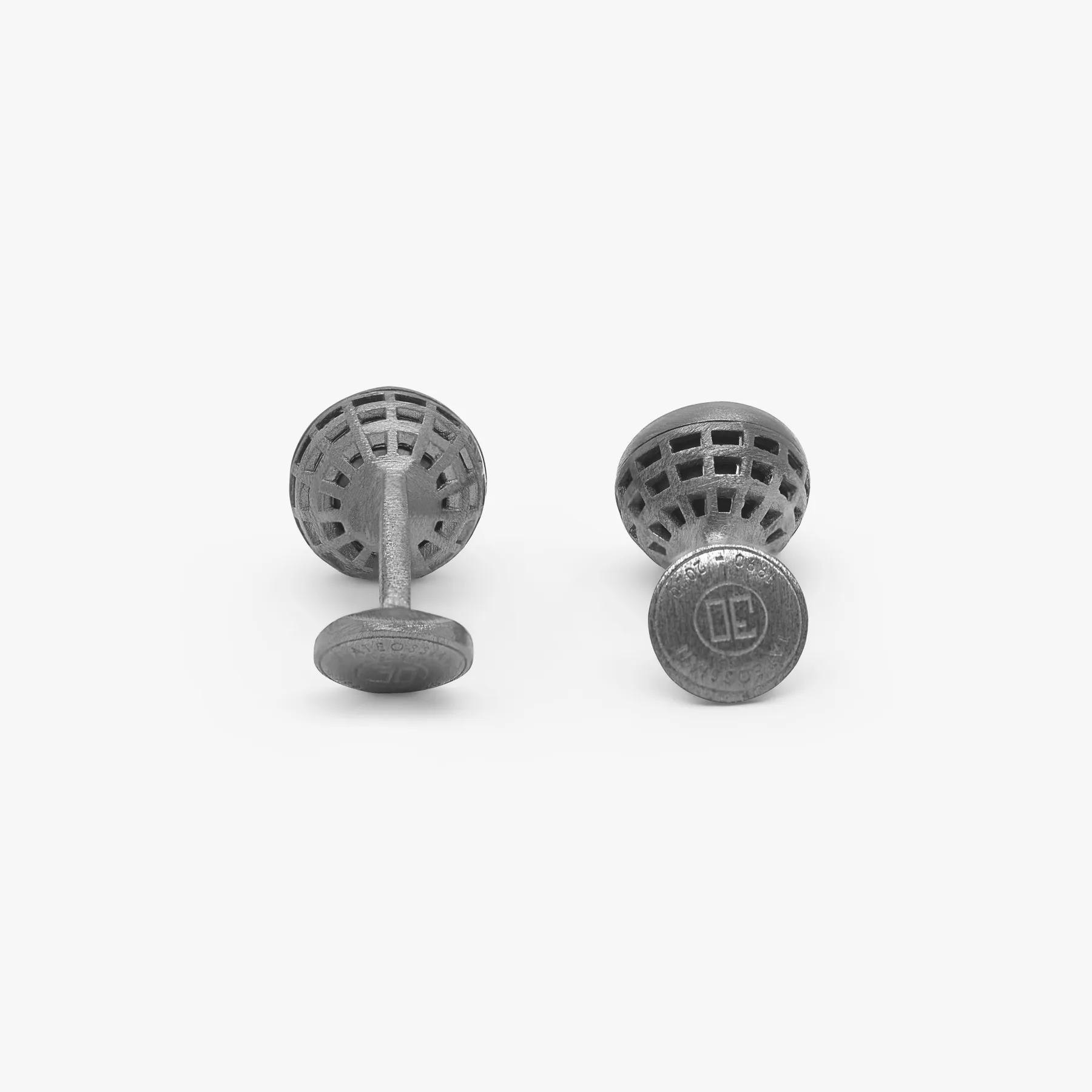 Sterling silver Revolve cufflinks with tiger eye