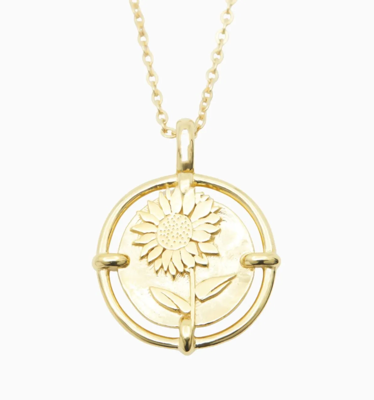Sunflower Necklace With Frame