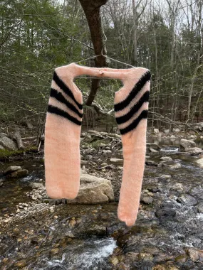 Varsity Peach Mohair Sleeve