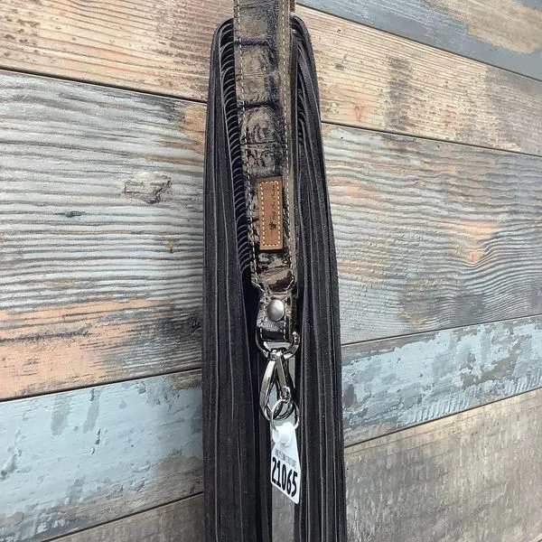 Western Mini Leather Fringe Strap 36" #21065