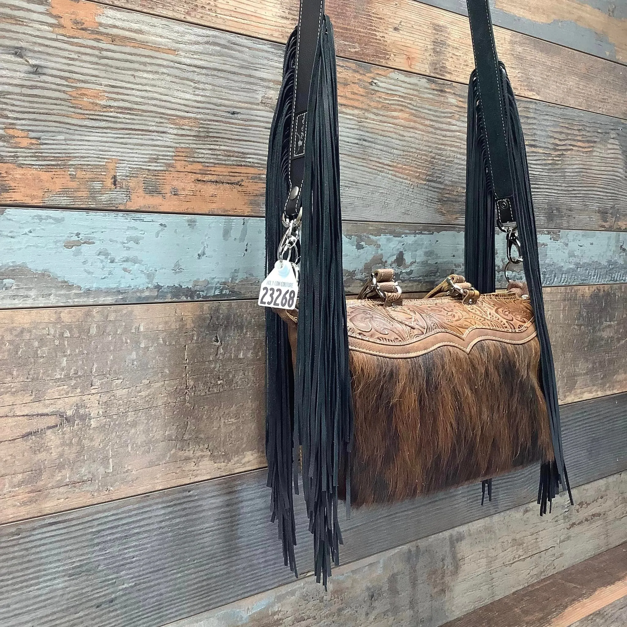 Western Mini Leather Fringe Strap 48" #23268