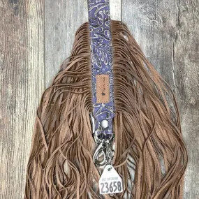 Western Mini Leather Fringe Strap 48" #23658