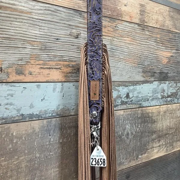Western Mini Leather Fringe Strap 48" #23658