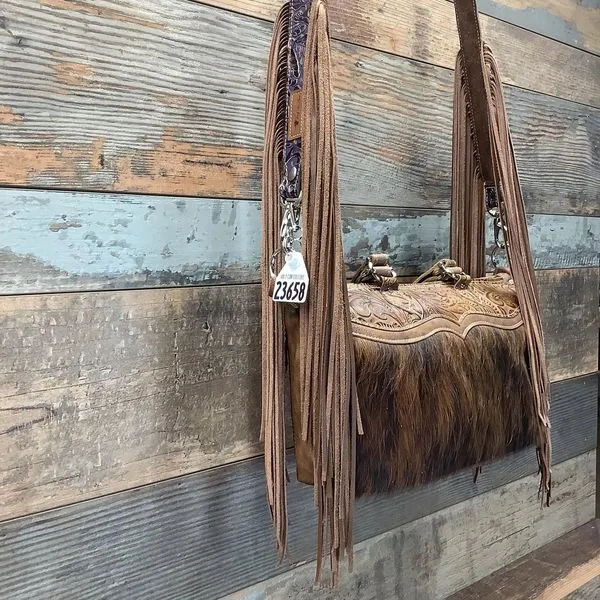 Western Mini Leather Fringe Strap 48" #23658