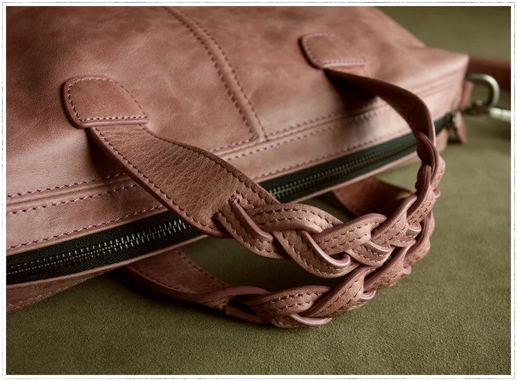 Womens Red Leather Work Handbag Purse Unique Leather Work Shoulder Purse for Ladies